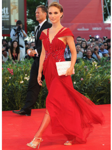 Natalie Portman - red Rodarte dress - Venice Film Festival - Black Swan 
